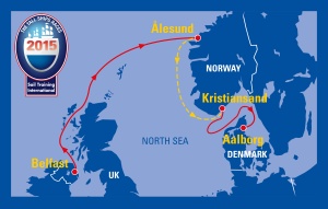 tall ship races Ålesund 2015 map